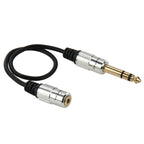 Audio Adapter Cable, Length: 30cm, 6.35mm Male to 3.5mm Female