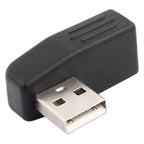 USB 2.0 AM to AF Adapter with 90 Degree Angle, Support OTG Function — 90 Degree Right Angled