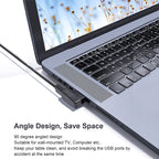 USB 2.0 AM to AF Adapter with 90 Degree Angle, Support OTG Function — view 5