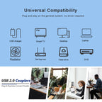 USB 2.0 AM to AF Adapter with 90 Degree Angle, Support OTG Function — view 6