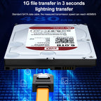 Serial SATA Data Cable, With Metal Clip, Length: 40cm