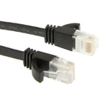 CAT6 Ultra-thin Flat Ethernet Network LAN Cable — 3m Black