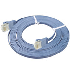 50m CAT6 Ultra-thin Flat Ethernet Network LAN Cable — 50m Blue