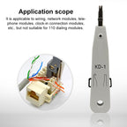 RJ45 / RJ12 / RJ11 Network BT Telephone Socket Multi Punch Insertion Tool(White) — view 3