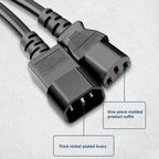 1.5m AC 3 Prong PC Power Extension Cord/Cable — 1.5m