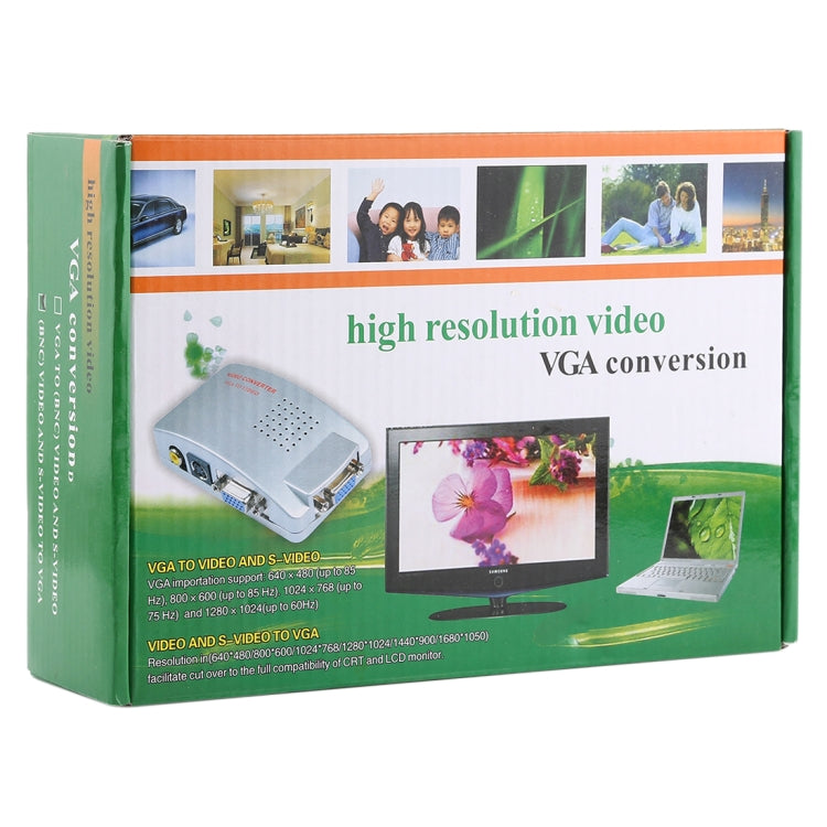 High Resolution (BNC) Video and S-Video to VGA Conversion, PAL