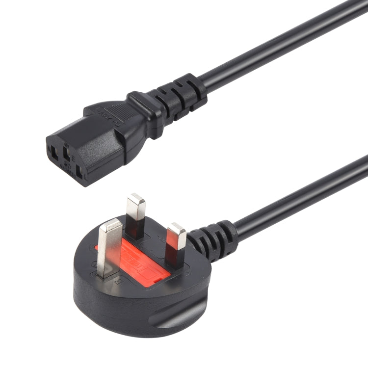 Big UK Plug Computer PC Power Cord 3 Pin Cable, Length:1.5m