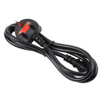 Big UK Plug Computer PC Power Cord 3 Pin Cable, Length:1.8m — view 4