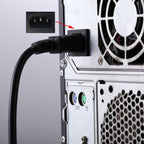 Computer PC Power Cord 3 Pin Cable, Length: 1.8m, AU Plug
