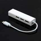 Type-C to 3 x USB and RJ45 Multi-function Adapter, Length: 13cm — view 3