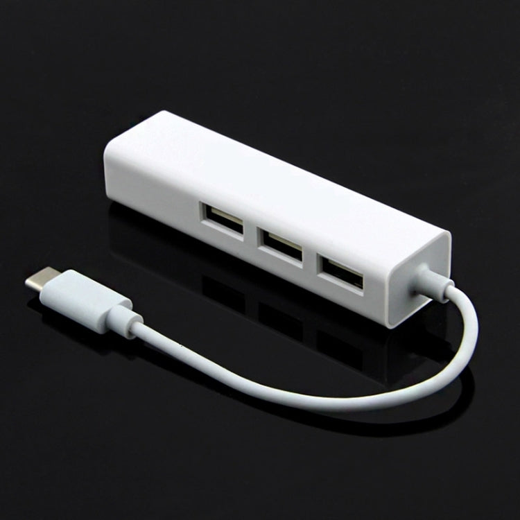 Type-C to 3 x USB and RJ45 Multi-function Adapter, Length: 13cm — view 3