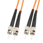 ST-ST Dual-Core Multi Mode Fiber Optic Jumper — Dual-Core Multi Mode