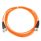 ST-ST Dual-Core Multi Mode Fiber Optic Jumper — view 3