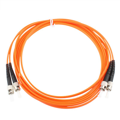 ST-ST Dual-Core Multi Mode Fiber Optic Jumper — view 3