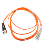 SC-ST Dual-Core Multi Mode Fiber Optic Jumper, Length: 3m