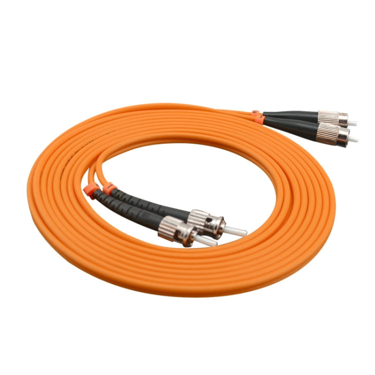 FC-ST Dual-Core Multi Mode Fiber Optic Jumper, Length: 3m
