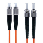 FC-ST Dual-Core Multi Mode Fiber Optic Jumper, Length: 3m — Dual-Core Multi Mode