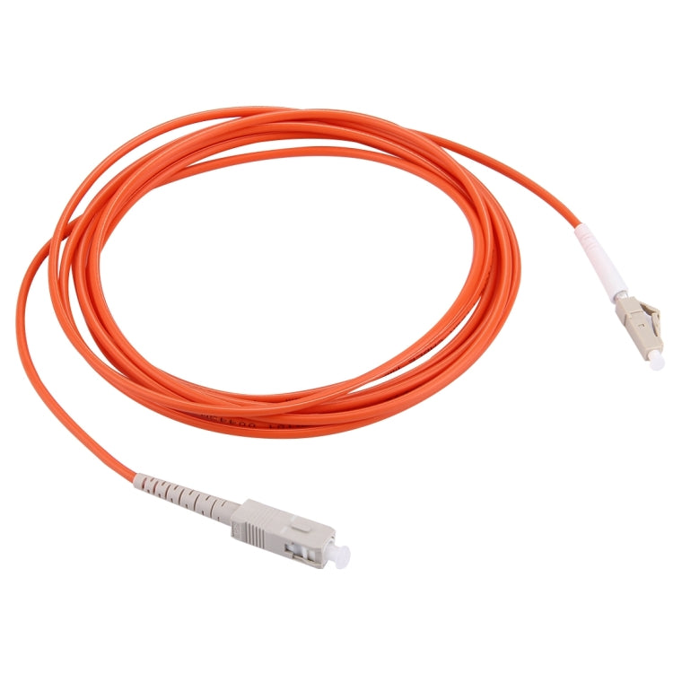 LC-SC Single-Core Multi Mode Fiber Optic Jumper, Length: 3m