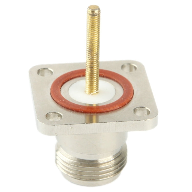 Coaxial RF N Female Adapter with Square Plate — view 4