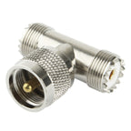to 2 x UHF Female Adapter, UHF Male