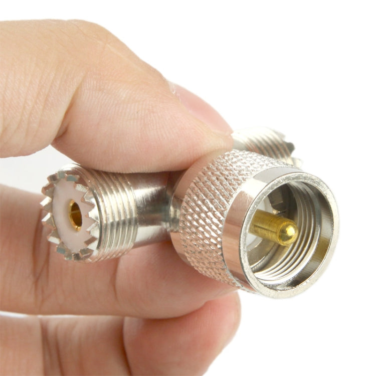 to 2 x UHF Female Adapter, UHF Male
