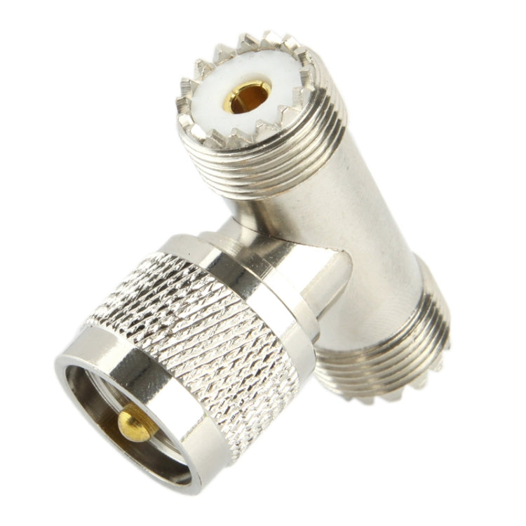 to 2 x UHF Female Adapter, UHF Male