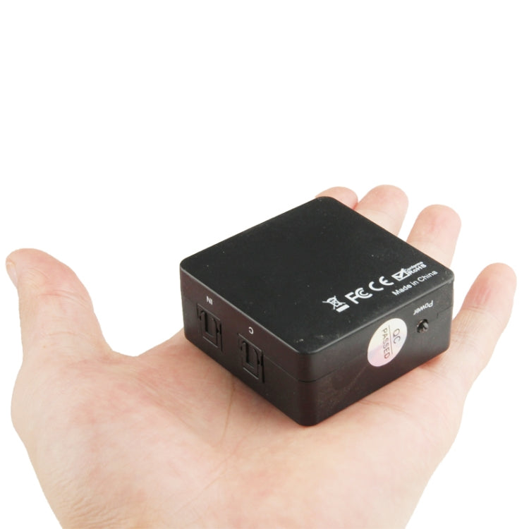 SPDIF / TOSLINK Power Adapter Digital Optical Audio Splitter Amplifier 1x3 Supports 5.1