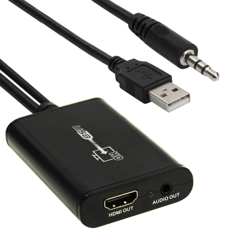 HD Video Leader Converter for HDTV, Support Full HD 1080P, USB 2.0 to HDMI