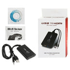 HD Video Leader Converter for HDTV, Support Full HD 1080P, USB 2.0 to HDMI