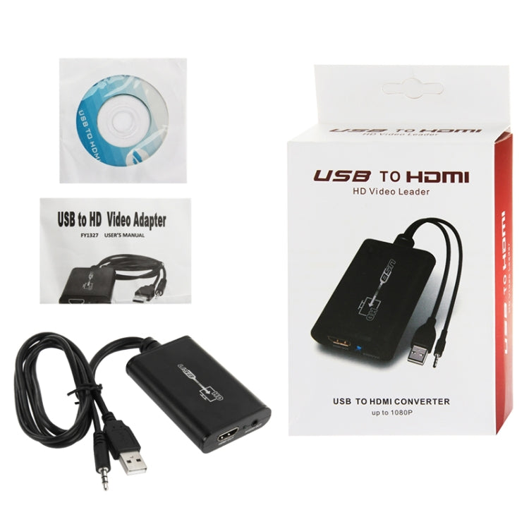 HD Video Leader Converter for HDTV, Support Full HD 1080P, USB 2.0 to HDMI