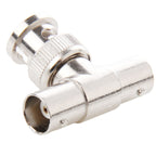 100 PCS UG274U BNC T Type One Male to Dual BNC Female Connector Adapter