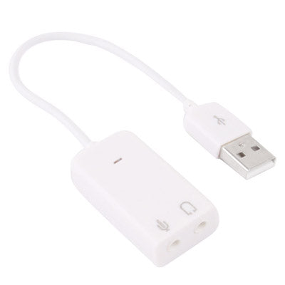 7.1 Channel USB 2.0 Sound Adapter, Plug and Play