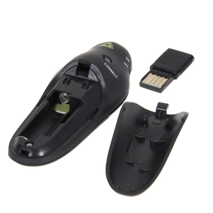 Multimedia Presenter with Laser Pointer & USB Receiver for Projector / PC / Laptop, Control Distance: 15m