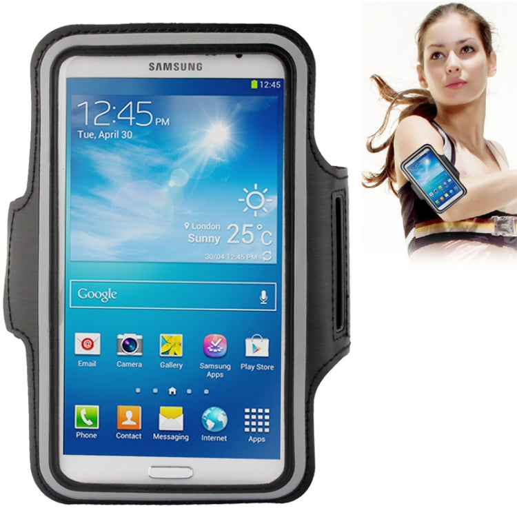 PU Sports Armband Case with Earphone Hole for Galaxy Mega 6.3 / i9200, Below 6.3 inch Phones — view 12