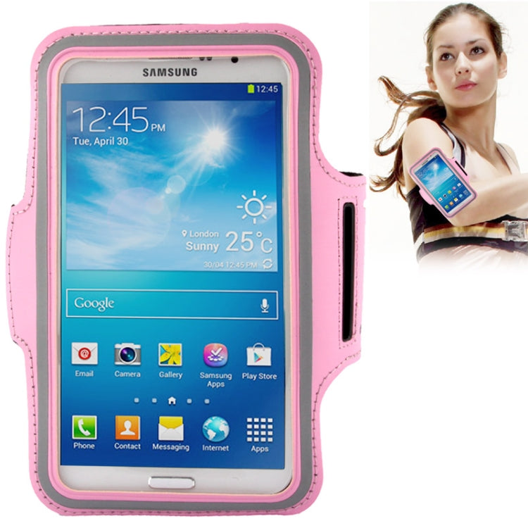 PU Sports Armband Case with Earphone Hole for Galaxy Mega 6.3 / i9200, Below 6.3 inch Phones — view 10