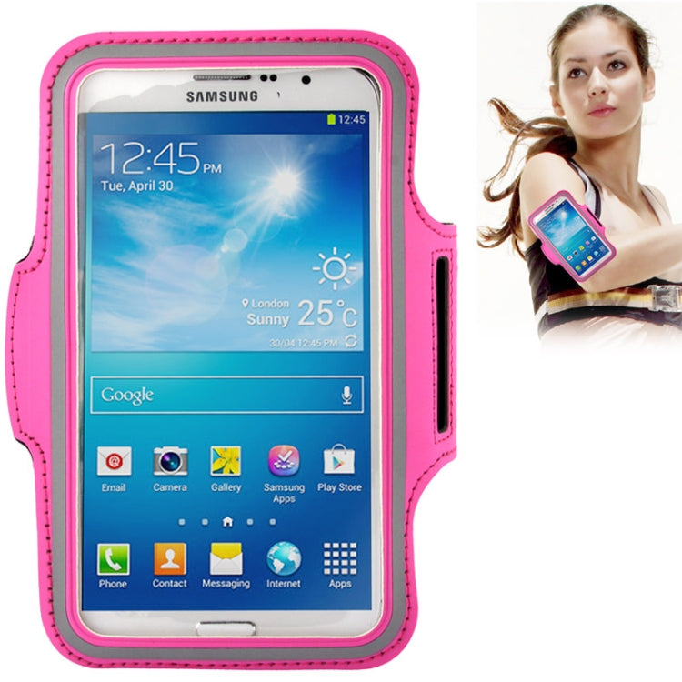 PU Sports Armband Case with Earphone Hole for Galaxy Mega 6.3 / i9200, Below 6.3 inch Phones — view 11