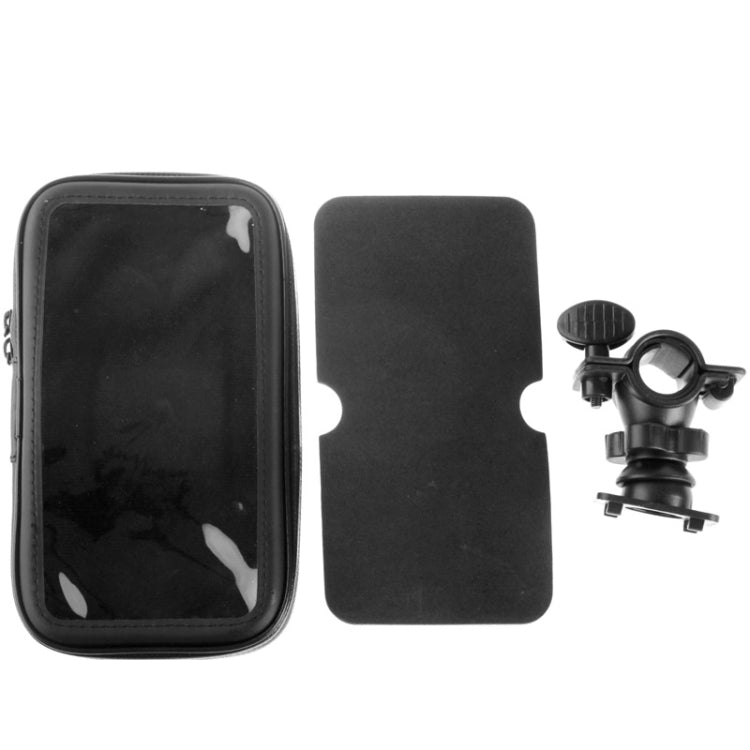 Bicycle Handlebar Mount Holder Waterproof / Sand-proof / Snow-proof / Dirt-proof Zipper Touch Bag, Suitable for Galaxy Note III / N9000 & Mega 6.3 / i9200