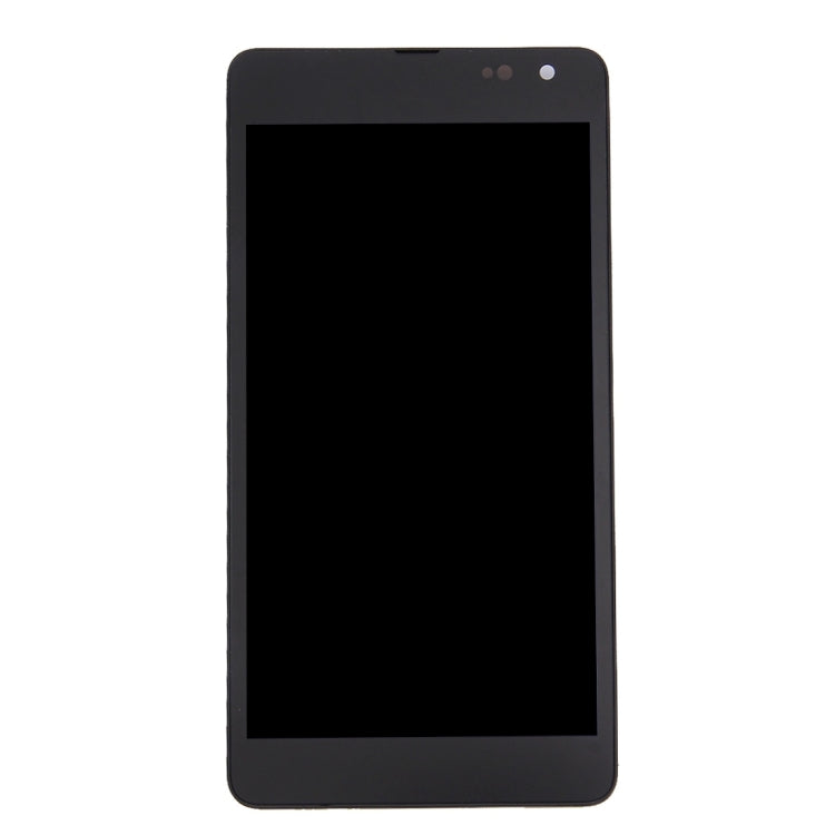 3 in 1 for Microsoft Lumia 535 2C (LCD + Frame + Touch Pad) Digitizer Assembly — For Lumia 535 Black