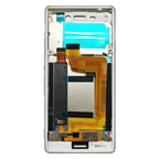 LCD Screen Digitizer Full Assembly with Frame for Sony Xperia M4 Aqua — White