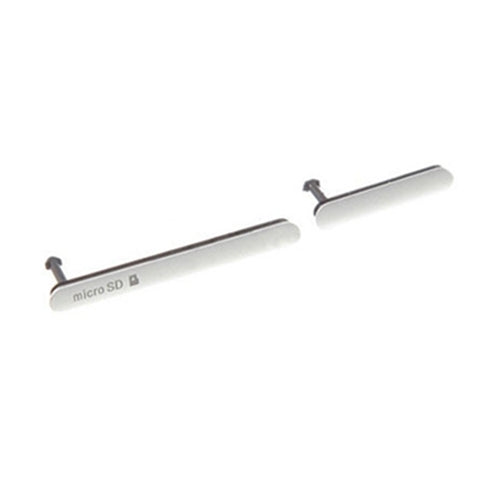 Micro SD / USB Data Charging Port Cover + SIM Card Cap Dustproof Block Set for Sony Xperia Z3