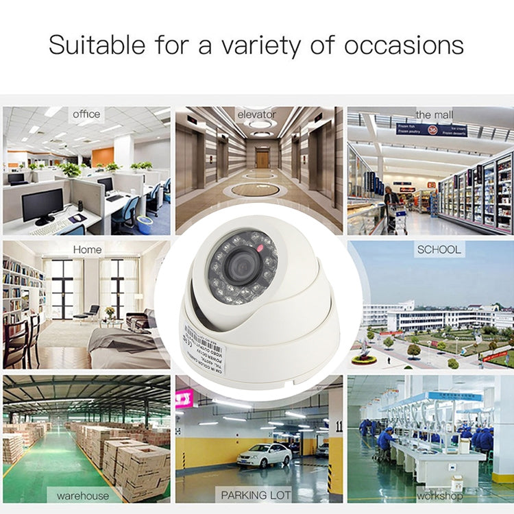 3.6mm Lens ABS Material Color Infrared Camera with 24 LED, IR Distance: 20m