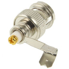 Plug Bend Connector Adapter to Coaxial Cable, BNC Male