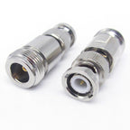 Nickel Plated UG-255/U BNC Plug To UHF Jack Connector