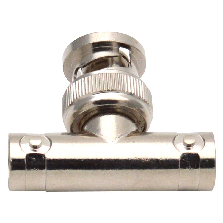 T-Type BNC Plug To 2 BNC Jack Connector