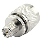Connector RF Coaxial Adapter, UHF Male to Mini UHF Female