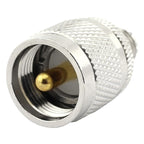 Connector RF Coaxial Adapter, UHF Male to Mini UHF Female