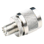 Connector RF Coaxial Adapter, UHF Male to Mini UHF Female
