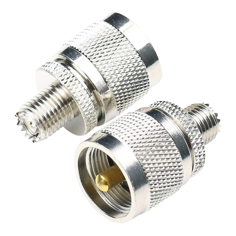 Connector RF Coaxial Adapter, UHF Male to Mini UHF Female