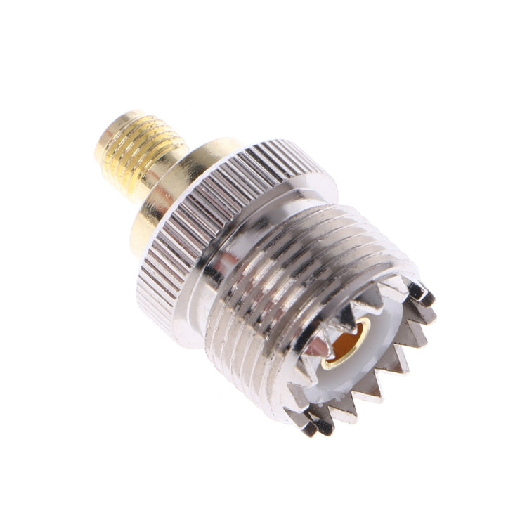 Connector, UHF Female to SMA Female