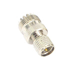 Mini UHF Male to UHF Female Connector RF Coaxial Adapter